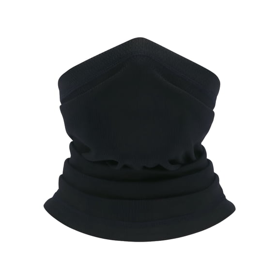TELOLY Neck Gaiter Bandana Face Mask Sun Uv Cooling Gator Mask Face Cover for Men Woman,Polyester,Black Neck Gaiter