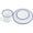 White, variant on 1 Set of Retro Bowl Dish Bowl Household Drinking Cup Kitchen Bowl Plate Kitchen Tableware