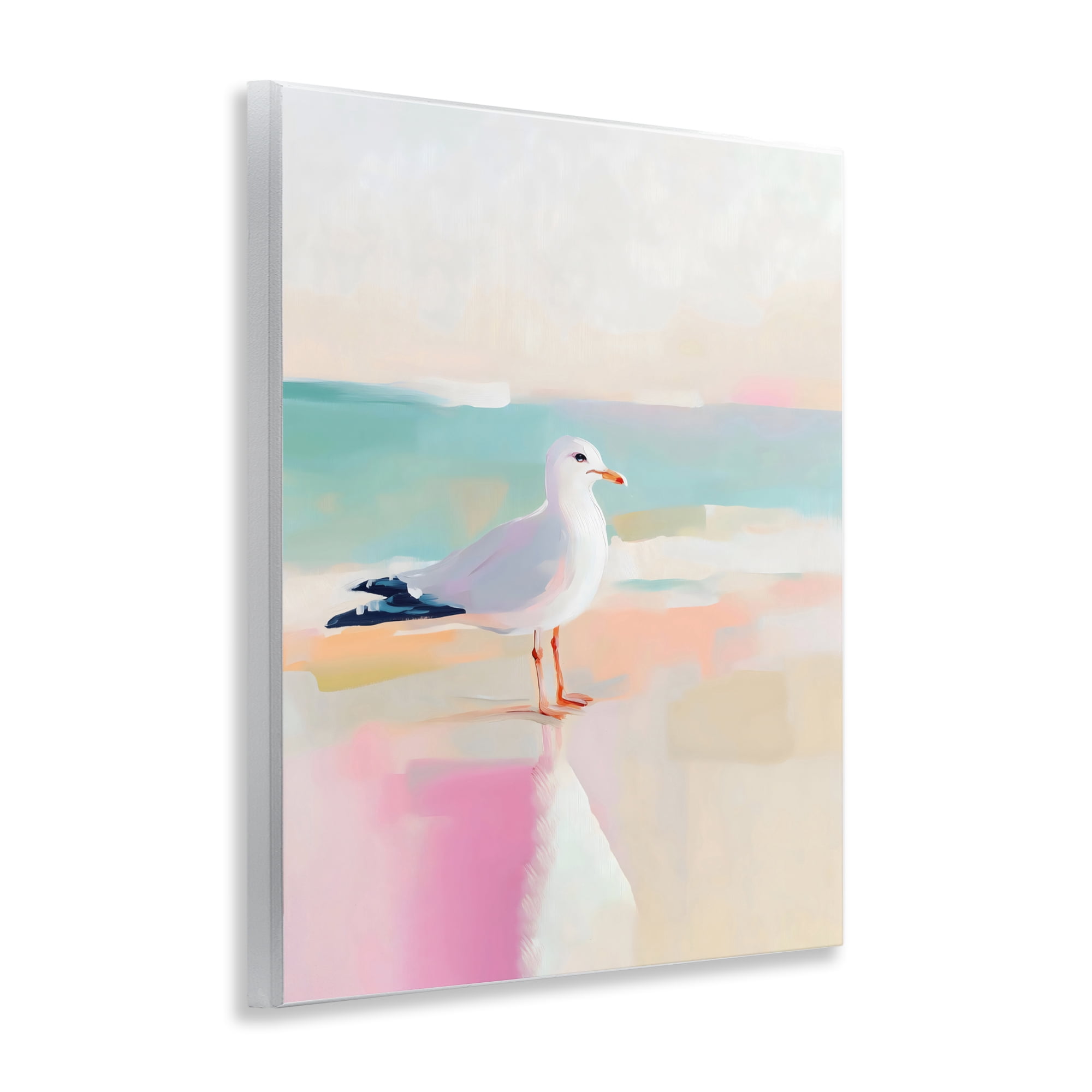 Stupell Industries Seagull Beach Tranquil Reflection Wall Plaque Art, design by The Prints Vibe