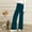*Blue, variant on ClodeEU Womens Elastic Waist Velvet Pants With Pockets, High Waisted Wide Leg Casual Work Pants Pink,Womens Plus M