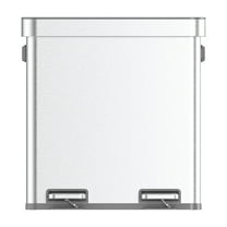 Better Homes and Gardens 18G Dual Unit Rectangular Stainless Steel Trash Can
