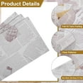 thumbnail image 4 of Highcool 200pcs Wax Paper Sheets 6" x 6", Vintage Newspaper Design for Wrapping Sandwiches, Baking, Picnics, and More, White, 4 of 7