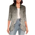 thumbnail image 2 of TIMIFIS Women's Casual Long Sleeve Open Front Lightweight Drape Cardigans-Gray-7-LFall s, 2 of 6