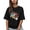 Black, variant on Sports Soccer T Shirts for Women Short Sleeve Cotton Crewneck T-Shirt Flying Kick Tee Tops Casual Basic T-Shirts, XS-5XL Black XS