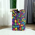 thumbnail image 6 of Yayeee Freestanding Laundry Hamper with Handle Collapsible Large Storage Basket for Clothes, Colorful Psychedelic, 6 of 7