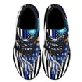 thumbnail image 2 of The Thin Blue Line Police Law Enforcement American flag Eagle Shoes Sneakers Black Size 3.5, 2 of 7