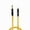 Black, variant on Coluber Cable 1/4" TS Male to 3.5 TS Male - Pro 3-Pin Microphone Connector