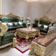 thumbnail image 4 of European genuine leather solid wood carved luxury sofa set living room furniture living room sofas My Lux Decor Round, 4 of 6