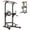 Black, variant on Soges Power Tower Dip Station Pull Up Bar Workout Multi-Function Adjustable Height Strength Training Equipment for Home Gym, Red