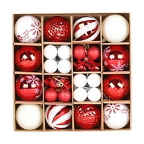 Christmas Ornament Set, 44-Pack Combination of Decorative Hanging Balls for a Full and Lush Tree