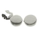 thumbnail image 1 of 2 gemelos de metal para hombre, redondos y pulidos, para camisas formales. Plata, 1 of 9
