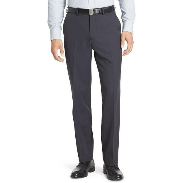 PVH - Van Heusen No-Iron Flat-Front Traveler Dress Pants - Walmart.com ...