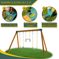 thumbnail image 3 of Eastern Jungle Gym Easy 1-2-3 A Frame Steel Swing Set Bracket (2 Pack), 3 of 14