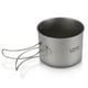 thumbnail image 5 of Tazas Juego de utensilios de cocina para acampar al aire libre Ultralight Titanium Set de 900 ml de olla y sartén de 350 ml con asas plegables, 5 of 7