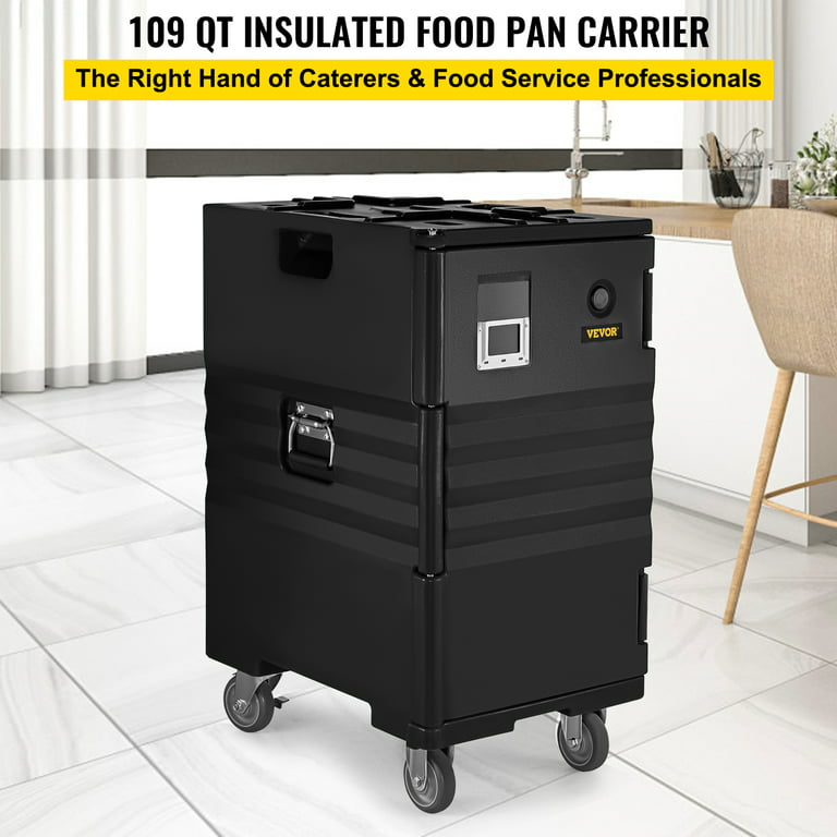 VEVOR Insulated Food Pan Carrier 109 Qt. Hot Box Food Box Carrier