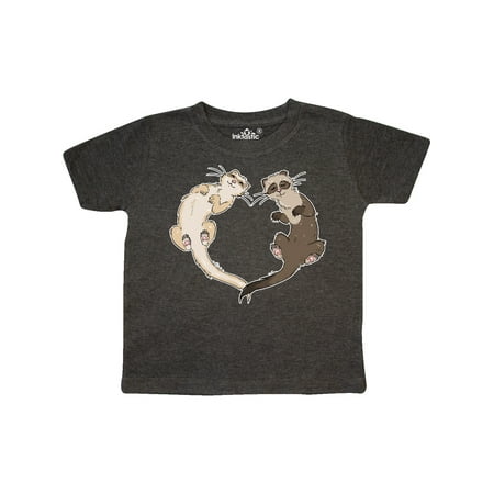 

Inktastic Cute Ferret Heart Gift Toddler Boy or Toddler Girl T-Shirt