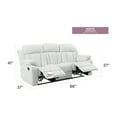 thumbnail image 6 of Glory Furniture Daria G682-RS White Reclining Sofa, 6 of 6