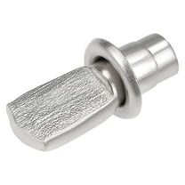 Unique Bargains Shelf Bracket Pegs 5x19mm Nickel Plated Flat Spoon Shape Shelf Holder Support Pins with Mounting Nuts 50Pcs