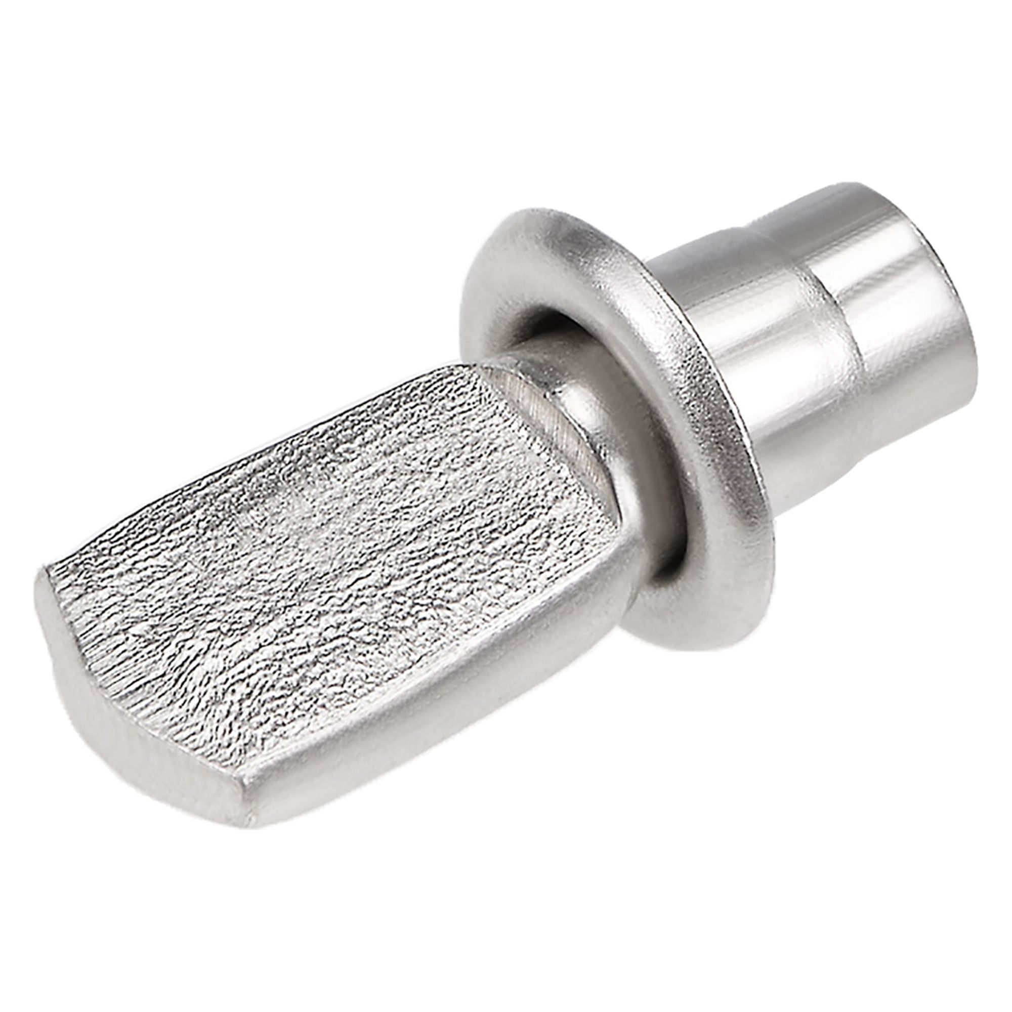 Unique Bargains Shelf Bracket Pegs 5x19mm Nickel Plated Flat Spoon Shape Shelf Holder Support Pins with Mounting Nuts 50Pcs
