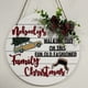thumbnail image 5 of Listado de decoración con tema navideño Placa de bienvenida para puerta interesante de Navidad Placa de puerta con decoración navideña Tarjeta navideña, 5 of 6