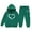 Z12 Dark Green, variant on Big Girls Outfits Set Cute Letter Print Hoodie Pants Comfy Casual Two Piece Outfit Kids Winter Wear Clothing Pink Size 8-9T