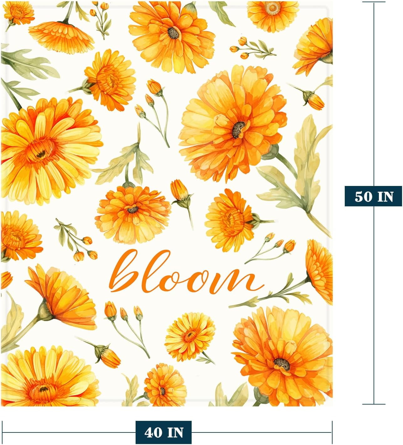 Sunflower Throw Blanket for Baby Small Spring Summer Floral Blanket Toddler Swaddle Crib Blanket Soft Fleece Blankets Gift for Baby Couch Bed Flower Decorative Blanket 30x40