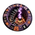 thumbnail image 2 of sruoe Horror Themed Circular Halloween Floor Mat, Spooky Optical Illusion Area Rug, Halloween Home Decor for Lounge, Bedroom Interior Decoration, 2 of 6
