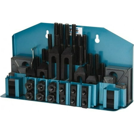 

TE-CO 52 Piece Fixturing Step Block & Clamp Set with 1 Step Block 9/16 T-Slot 1/2-13 Stud Thread
