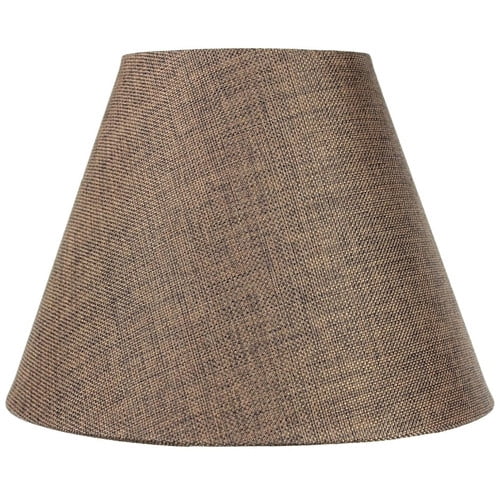 6x12x9 Hard Back Empire Lamp Shade Khaki Burlap