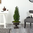 thumbnail image 3 of Nearly Natural 3.5' Mini Cedar Artificial Pine Tree in Urn UV Resistant, 3 of 4