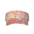 thumbnail image 2 of Kdxio Corals Print Sun Visor Hat Golf Visor Adjustable Velcro Outdoor Sports Cap For Men Women, 2 of 7