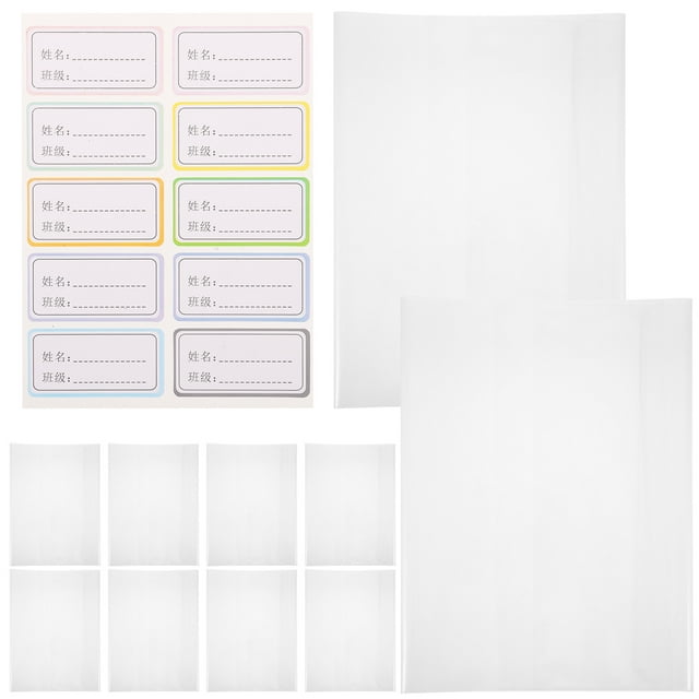 Shisuyan 10 Pcs Couverture de Livre Transparente Couverture de Manuel Couverture de Livre Auto-Adhésive pour Étudiant