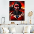 thumbnail image 2 of Designart Volcano Queen Woman Portrait II Canvas Wall Art, 2 of 5