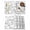 White, variant on Abstract Style Placemats Set of 12, Face Line Modern Character Art White Placemats for Dining Table, Place Mats for Kitchen Tabletop, Waterproof Wipeable Dining Table Mats Set