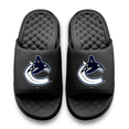 thumbnail image 2 of Unisex ISlide Black Vancouver Canucks Primary Motive Slide Sandals, 2 of 5