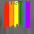 thumbnail image 3 of CafePress - Austin Gay Pride Rainbow Cityscape T Shirt - Mens Comfort Colors Shirt, 3 of 5