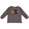 thumbnail image 3 of Inktastic Off To The Races with Cowgirl on Horse Girls Long Sleeve Toddler T-Shirt, 3 of 5