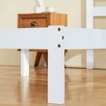 thumbnail image 6 of Subrtex 12" Solid Wood Platform Bed Frame with Headboard, White, Twin, 6 of 9