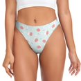 thumbnail image 1 of Fotbe Strawberry Tanga Sin Costuras para Mujer con Estampado – Panties Invisibles, Transpirables y Cómodos para Uso Diario-Large, 1 of 6