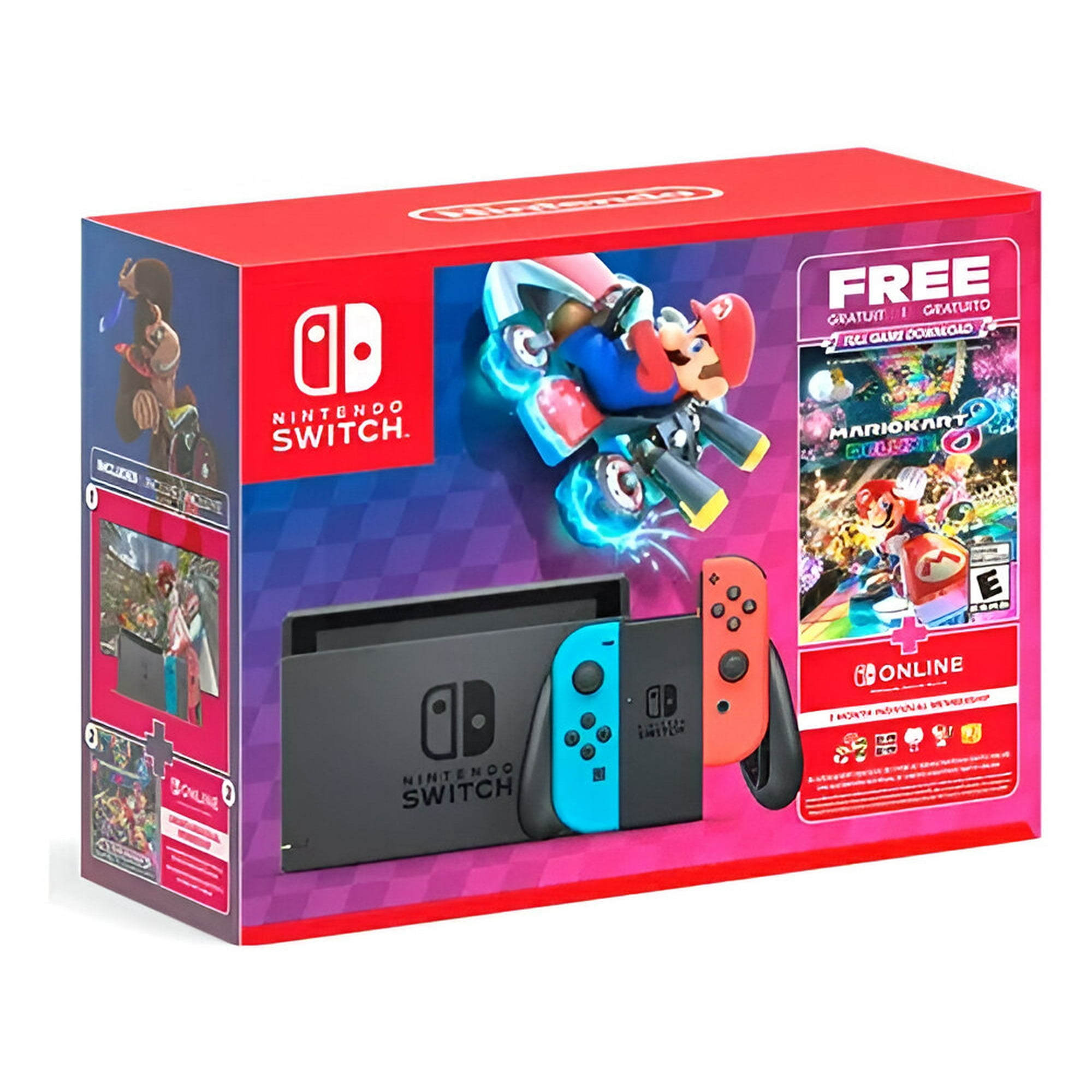 Consola Nintendo Switch V2 + Mario Kart 8 Deluxe Color Negro Knasta Chile