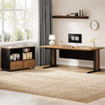 thumbnail image 3 of Tribesigns 63" Large Executive Desk L Shaped Computer Desk with File Storage Cabinet, Computer Desk with Mobile Cabinet for Home Office, 3 of 7