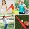 thumbnail image 5 of IDEANATEGRATE Baseball Bat and Ball Toy Set Red Plastic 1 Hand-Eye Coordination Development, 5 of 9