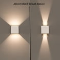thumbnail image 5 of "Modern Wall Sconce LED Waterproof Wall Lamp Aluminum with Adjustable Beam 10-Watt 4000K Cool White Indoor Outdoor for Bathroom Bedroom Corridor Living Room Stairs and Garden, White", 5 of 7