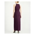 thumbnail image 2 of Jessica Howard Women's Purple Sleeveless Full-Length Fit + Flare Formal Dress 6, 2 of 4