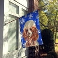 thumbnail image 2 of Red Miniature Poodle Winter Snowflakes Flag Canvas House Size, 2 of 4