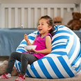 thumbnail image 3 of Stuffed Animal Storage Bean Bag Chair Cover for Kids|Stuffable Zipper Beanbag, 3 of 5