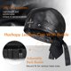 thumbnail image 3 of Gorra motera Hachapy Leather para mujer, ajustable, color negro, 3 of 6