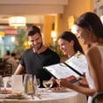 thumbnail image 6 of WeChef 4 pack 8.5"x11" Restaurant Menu Book Covers 4 Page 8 View Book Style for Cafe Hotel Bar Black, 6 of 9