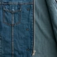 thumbnail image 2 of First Mfg Co - Havoc - Men's Motorcycle Biker Riding Blue Denim Band Vest - 4X Large, 2 of 3