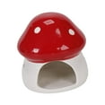 thumbnail image 5 of Hamster House Mushroom Ceramic Hideout Sturdy Decorative Design for Small Animals Chinchilla Squirrel, 5 of 9